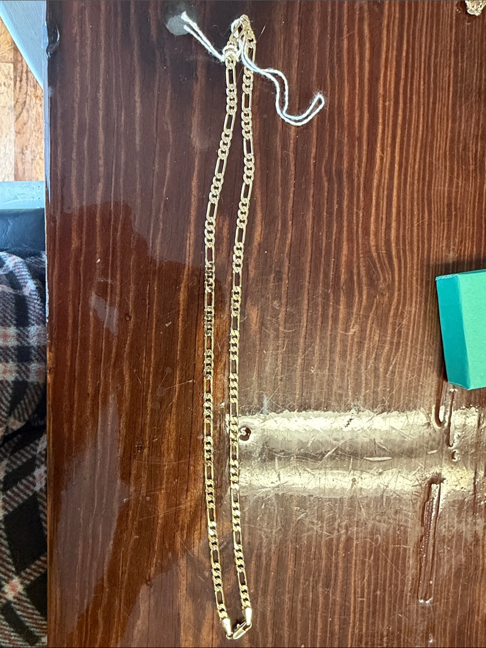 Gold-Tone Figaro Chain Necklace -  14k plated dElegant Home Storage & Display